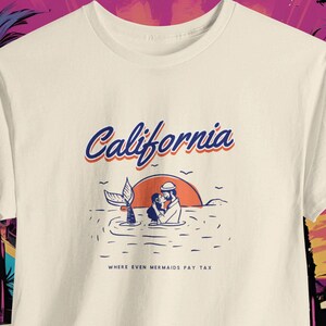 Unisex California Mermaid Cotton Tee