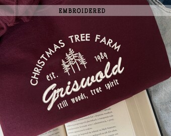 Griswold Besticktes Sweatshirt, Lustiges Weihnachtsgeschenk, gemütliche Kleidung, einzigartiger Weihnachtspullover, Familien-Weihnachtspullover, Unisex-Pullover,