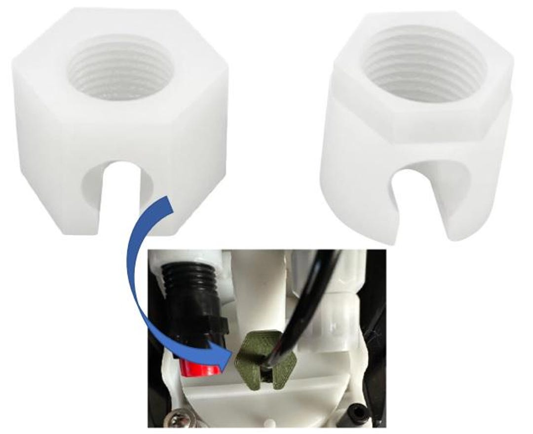 4x Ersatzmutter Für SodaStream - Kompatibel Mit Jet, Spirit, Easy, Fizzi, Terra, Crystal