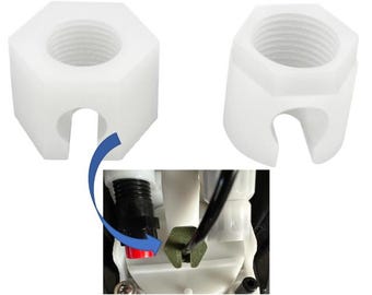 2 Replacement Nuts for Sodastream Compatible with Jet, Spirit, Easy, Crystal, Terra, Duo, Fizzi 1.0 & 2.0. Soda Maker Accessories