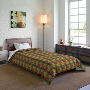 Patchwork Printed Comforter, Patchwork Pattern Comforter, Patchwork Comforter, Geometric Comforter, Unique Comforter, Trendy Comforter image 4