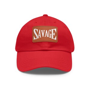 Dad Hat with Leather Patch, Savage Hat, Dad Patch Hat, Low Profile Hat, Low Profile Dad Hat, Girl Dad Hat, Dad Hat for Men, Trendy Cap