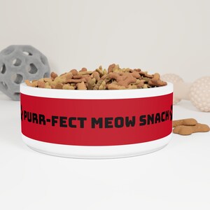 Cat Bowl, Pet Bowl, Pet Dish, Kitty Feeding Bowl, Cat Food Dish, Cat Feeder, Cat Snack Bowl, Cat Dining, Cat Accessories, Cat Lover&#39;s Gift