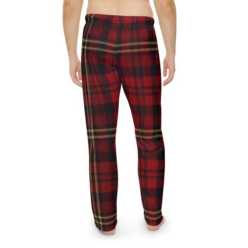 Men's Pajama Pants Red Plaid Pajama Pants Lounge Etsy