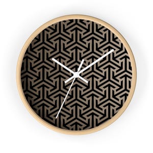 Geometric Wall Clock, Geometric Design Clock, Unique Wall Clock, Home Decor Clock, Modern Wall Clock, Cool Clock, Minimalist Wall Clock
