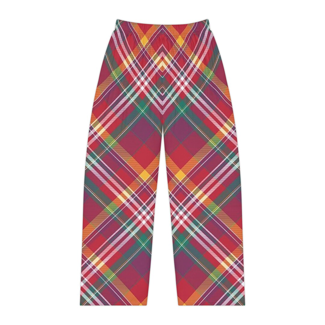 Women's Pajama Pants Red Pajama Pants Plaid Sleepwear Etsy