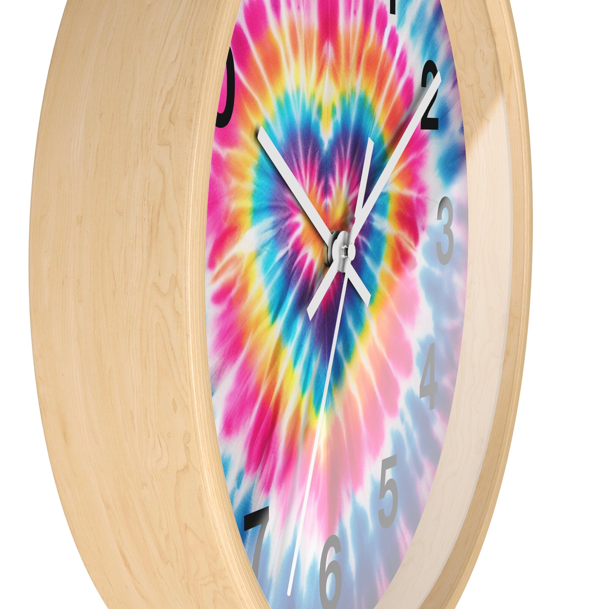 Wall Clock, Modern Clock, Rainbow Clock, Colorful Clock, Art Deco Wall