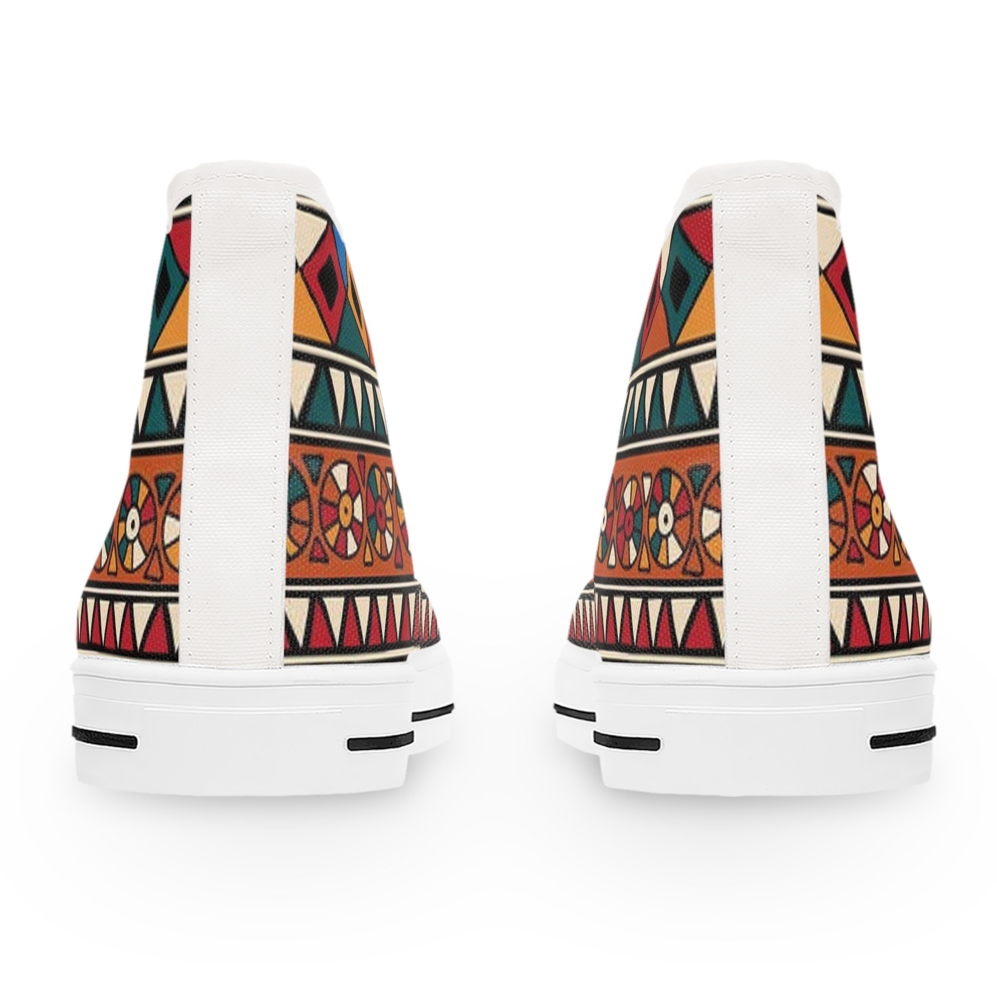 Pomegranate Pattern Print Men Women's High Top Shoes