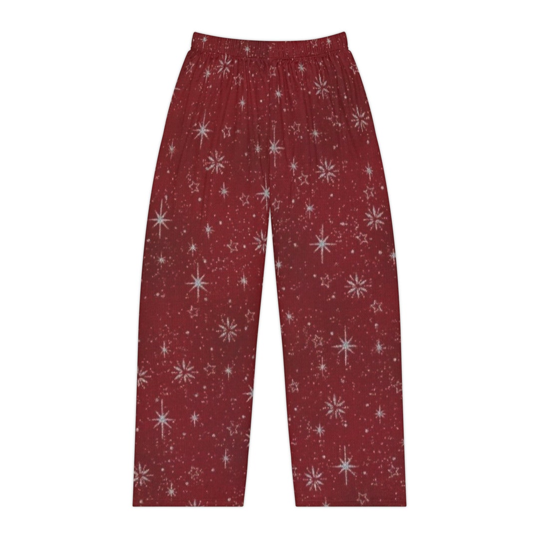 Womens Pajama Pants Red Pajama Pants Starry Night Etsy 1662