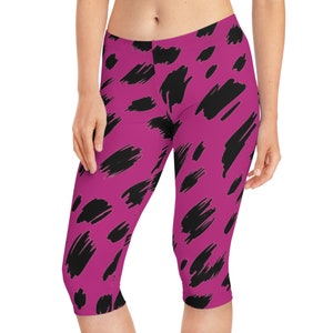 Womens Capri Leggings, Capri Leggings, Abstract Leggings, Short Leggings, Printed Capri Leggings, Floral Tights, Patterned Leggings, Tights
