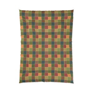 Patchwork Printed Comforter, Patchwork Comforter, Patchwork Pattern Comforter, Geometric Comforter, Unique Comforter, Trendy Comforter image 5