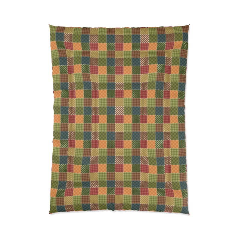 Patchwork Printed Comforter, Patchwork Comforter, Patchwork Pattern Comforter, Geometric Comforter, Unique Comforter, Trendy Comforter image 5