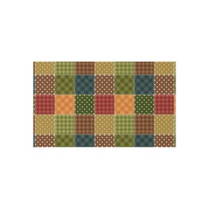 Patchwork Printed Rug, Patchwork Pattern Rug, Quilt Style Rug, Geometric Outdoor Rug, Patio Rug, Porch Rug, Deck Rug, Garden Rug, Cool Rug image 9