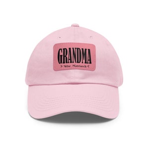 Dad Hat with Leather Patch, Grandma Hat, Dad Patch Hat, Low Profile Hat, Low Profile Dad Hat, Girl Dad Hat, Dad Hat for Men, Cool Dad Hat