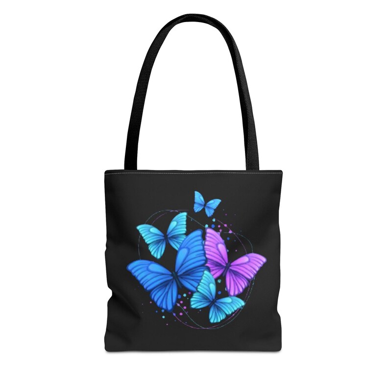 Butterfly Tote Bag, Stylish Tote Bag, Elegant Tote Bag, Chic Tote Bag, Cute Tote Bag, Trendy Tote Bag, Artistic Tote Bag, Nature Tote Bag image 1