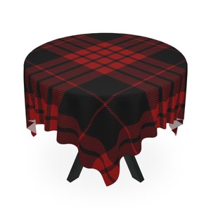 Tablecloth, Plaid Tablecloth, Red Tablecloth, Modern Tablecloth, Table Decor, Trendy Tablecloth, Dining Decor, Unique Tablecloth