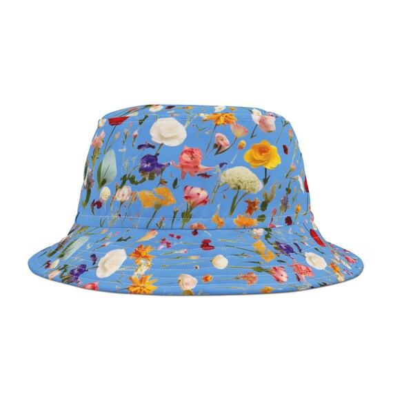 Bucket Hat, Flower Bucket Hat, Floral Bucket Hat, Rave