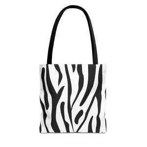 Sac fourre-tout à rayures zébrées, Sac fourre-tout à imprimé zèbre, Sac fourre-tout abstrait, Sac fourre-tout à la mode, Sac fourre-tout unique, Sac à imprimé animal, Sac fourre-tout nature
