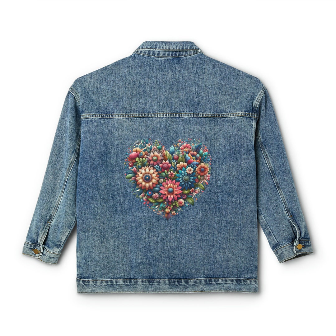 [GRAVER]★LOGO HEART EMBROIDERY DENIM JACKET Designer fashion, Seoul-fully created | W Concept