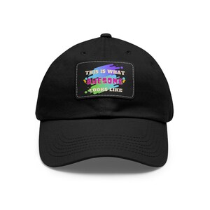 Dad Hat with Leather Patch, Dad Patch Hat, Low Profile Hat, Low Profile Dad Hat, Girl Dad Hat, Dad Hat for Men, Cool Dad Hat, Trendy Cap