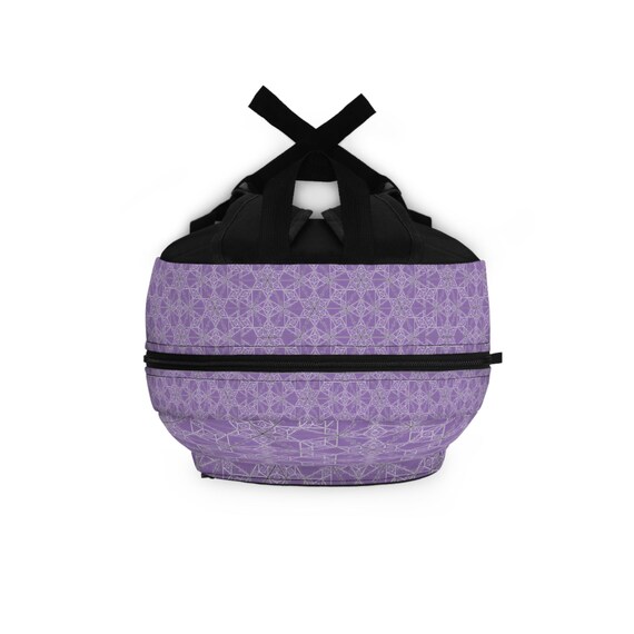 Geometric Backpack, Purple Geometric Backpack, Purple  display picture 3