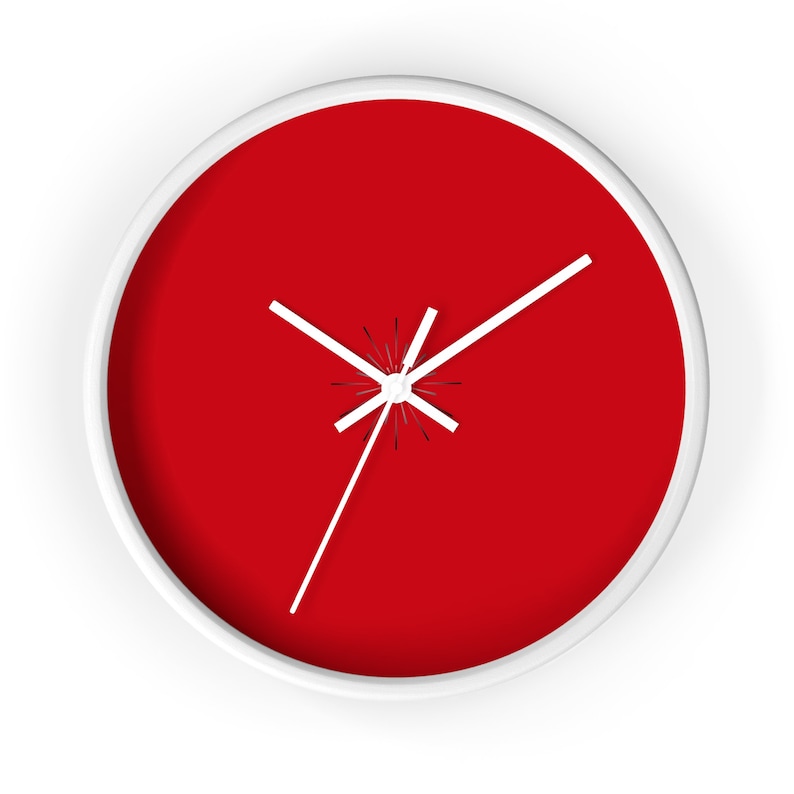 Simple clock wall clock Living room net red Modern cream transparent clock main image 0