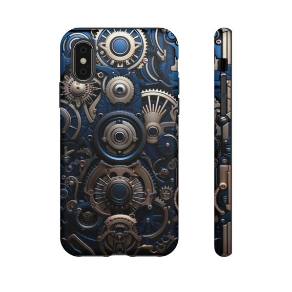 Steampunk Dreams Phone Case, Metallic Texture Case, Gears