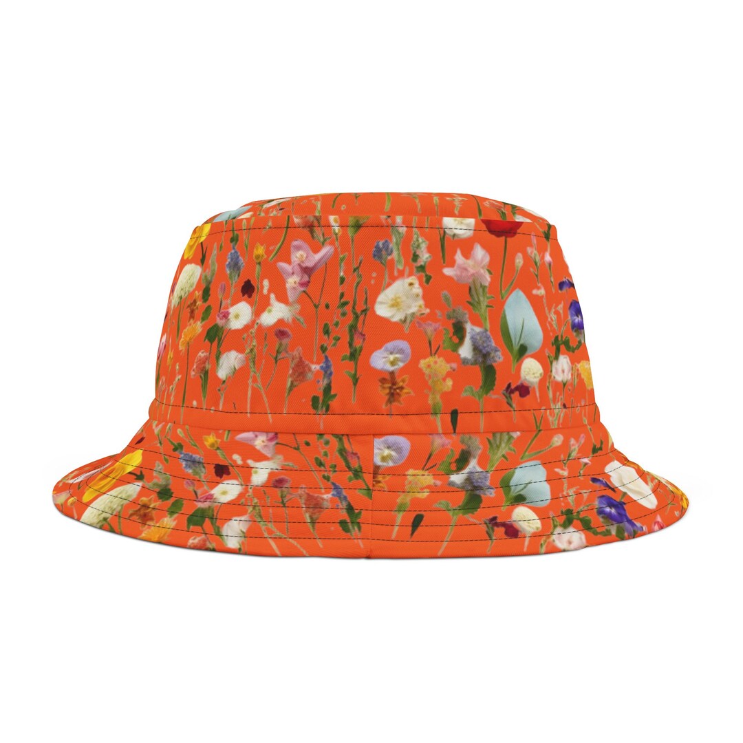 [KOOKEESEE] ★ Flower bucket hat Bucket Hat, Flower Bucket Hat, Floral Bucket Hat, Rave
