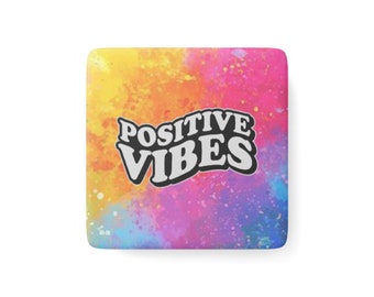 Positive Vibes Magnet, Inspirierender Magnet, Kabine Dekor, Schließfach Dekor, Dekorative Magnete, Süßer Magnet, Cooler Magnet, Motivations Magnete