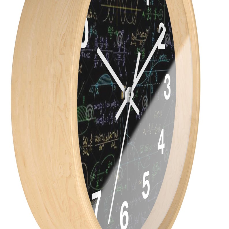 Math Clock, Math Wall Clock, Unique Wall Clock, Kids Clock, Math ...