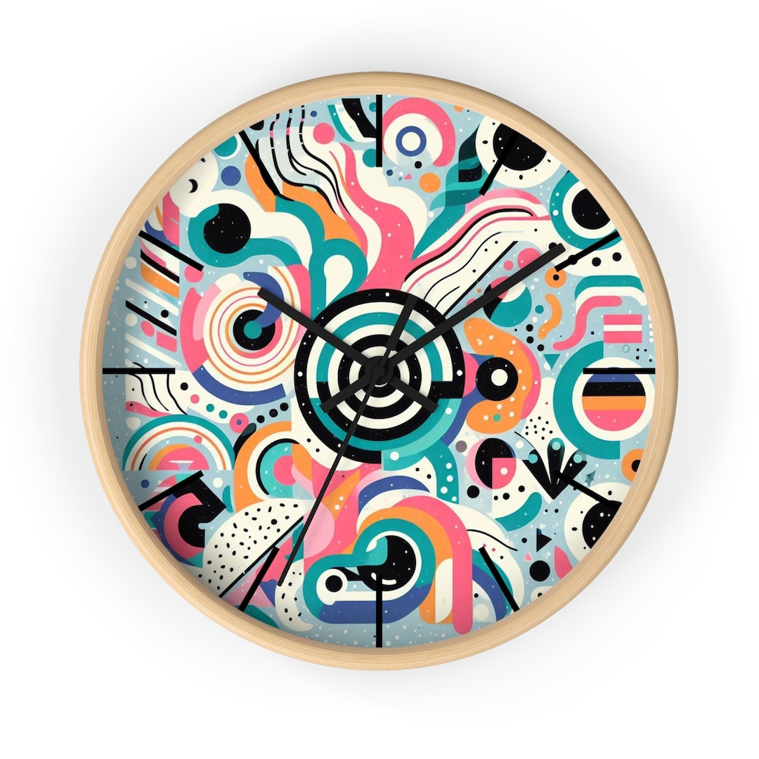 Wall Clock, Retro Clock, Modern Clock, Decorative Clock, Colorful Clock ...