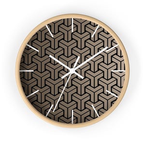 Geometric Wall Clock, Stylish Round Clock, Home Decor Clock, Unique Wall Clock, Minimalist Wall Clock, Modern Wall Clock, Cool Clock