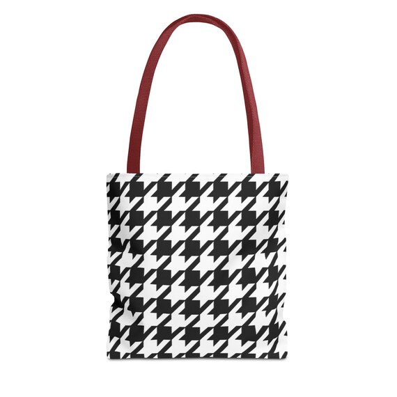 Houndstooth tote bag shop