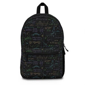 Math Backpack, Trendy Backpack, Cool Backpack, Knapsack, Bookbag, Unique Backpack, Adult Backpack, Mens Backpack, Kids Backpack, Math Gift