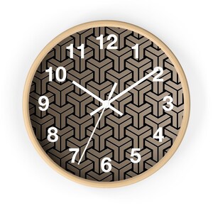 Geometric Wall Clock, Stylish Round Clock, Home Decor Clock, Unique Wall Clock, Modern Wall Clock, Cool Clock, Minimalist Wall Clock
