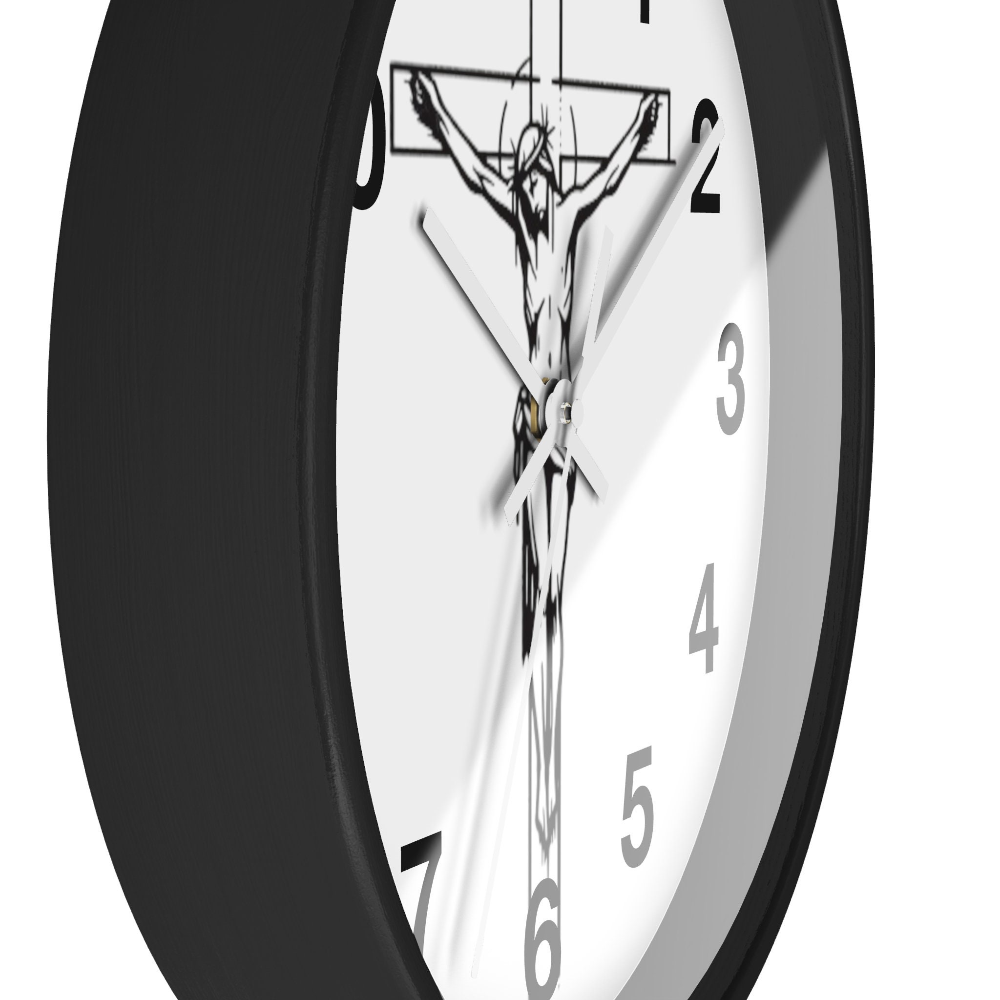 Jesus Crucifix Clock, Jesus Cross Wall Clock, Christian Clock, Crucifix ...