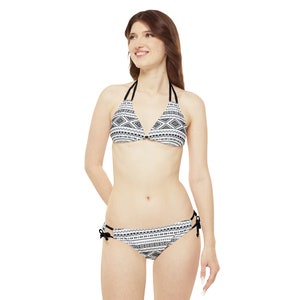 Strappy Bikini Set, Aztec Bikini, String Bikini, Cute Bikini, Sexy Swimwear, Swimming Suit, String Swimsuit, Hot Bikini, Swim Wear, Bikini