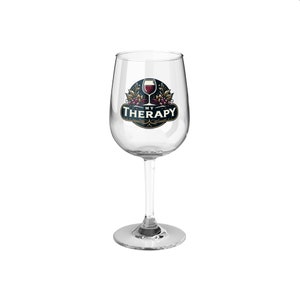 My Therapy Wine Glass, Funny Wine Glass, Unique Glassware, Cute Wine Glass, Stem Wine Glass, Wine Glassware, Stemware, Gift for Wine Lovers