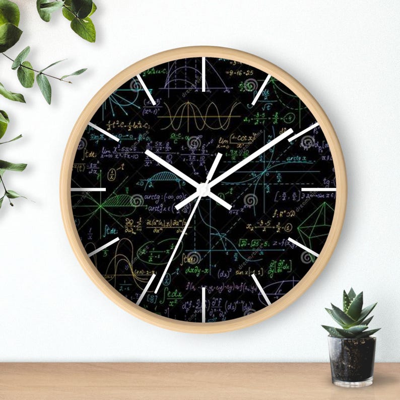 Math Wall Clock, Math Clock, Unique Wall Clock, Kids Clock, Math ...