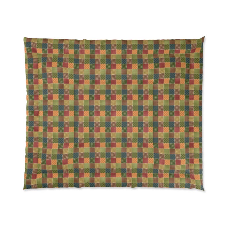Patchwork Printed Comforter, Patchwork Pattern Comforter, Patchwork Comforter, Geometric Comforter, Unique Comforter, Trendy Comforter image 6