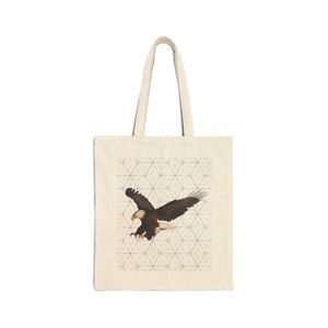 Eagle Tote Bag, Eagle Cotton Canvas Tote Bag, Bird Tote Bag, Animal Tote Bag, Shopper BagNature-Inspired Tote, Stylish Tote Bag, Totebag