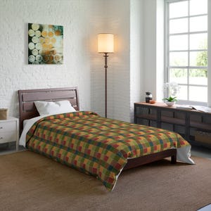 Patchwork Printed Comforter, Patchwork Pattern Comforter, Patchwork Comforter, Geometric Comforter, Unique Comforter, Trendy Comforter image 3
