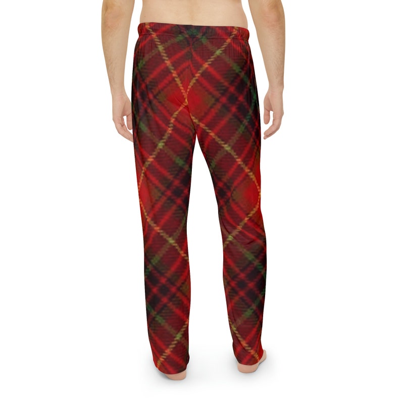 Men's Pajama Pants Red Plaid Pajama Pants Plaid Etsy