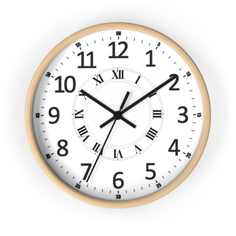 Dual Scale Wall Clock, Dual Display Clock, Multifunction Wall Clock ...