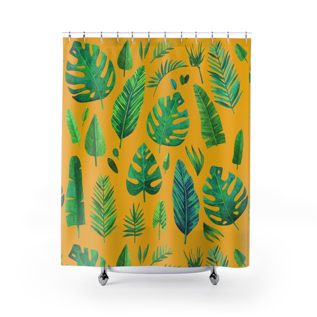 Shower Curtains, Leaf Shower Curtain, Cute Shower Curtain, Long Shower