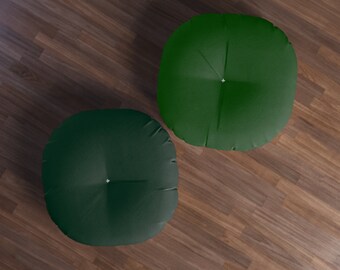 Reversible Tufted Floor Pillow, Green Floor Pillow, Round Floor Pillow, Floor Pillow, Floor Cushion, Sitting Cushion, Tufted Floor Pillow