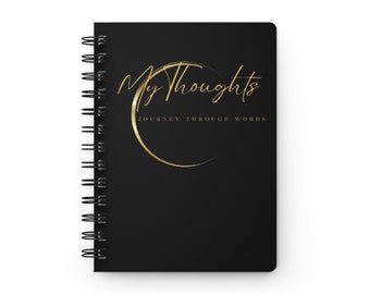 Spiral Bound Journal, Journal with Motivational Quotes, Writing Diary, Creative Writing and Reflection Notebook, Personal Thoughts Journal