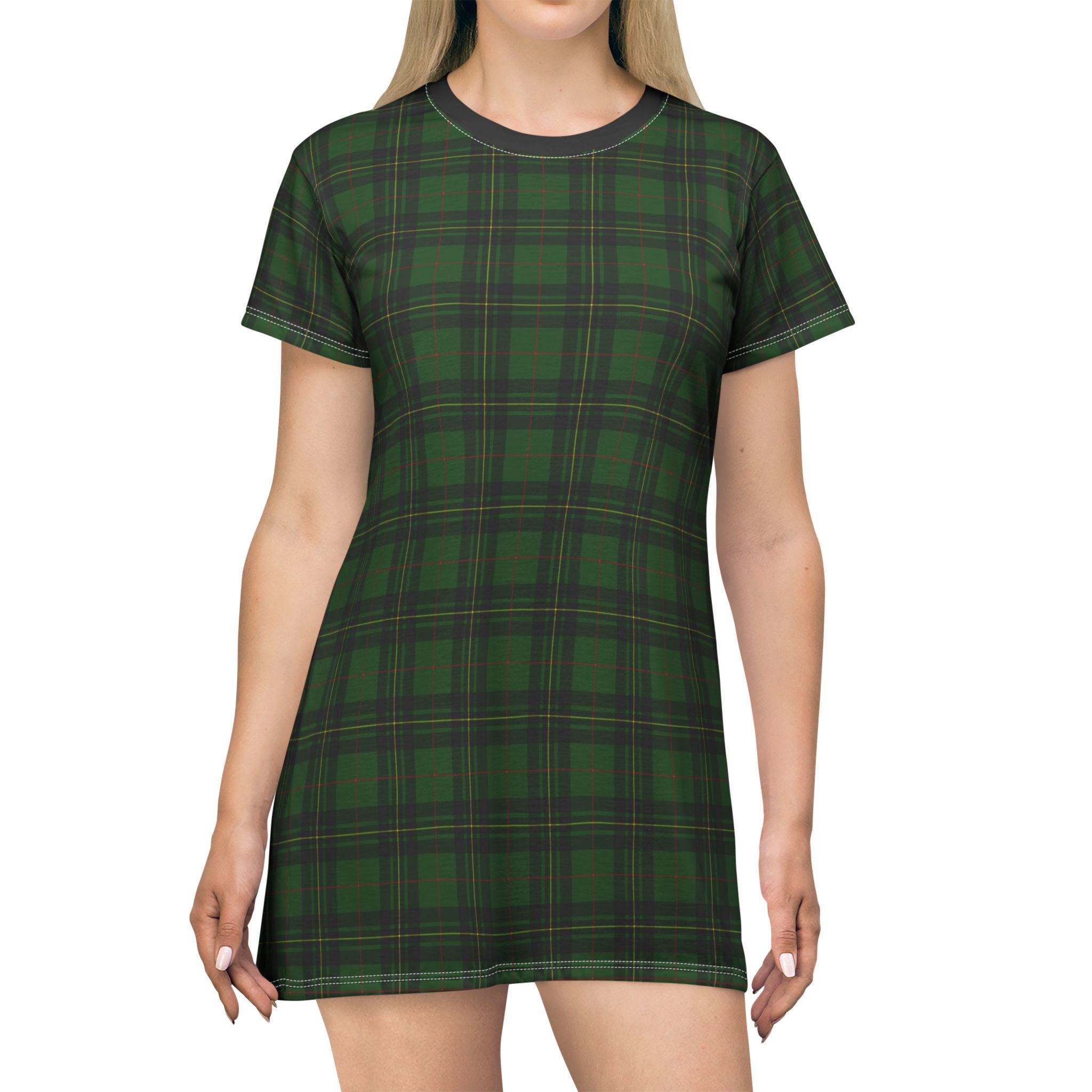 green emerald velvet dress Hell Bunny Brittany Tartan Plaid Pinafore Dress (4X, Green) at Amazon  Women's Clothing store main image 1