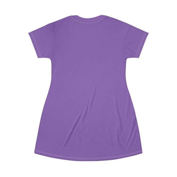 good vibes t shirt dress Good Vibes Daisy T-Shirt Dress: Lavender Floral Print, Casual Summer Style