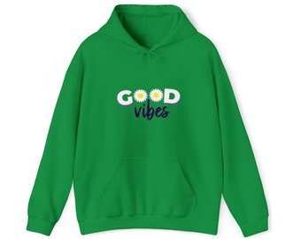 Sudadera con capucha para mujer, con mensaje positivo, diseño alegre, cuello redondo y diseño divertido.